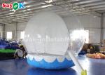 Durable Inflatable Holiday Decorations , 3m Inflatable Snow Globe Transparent