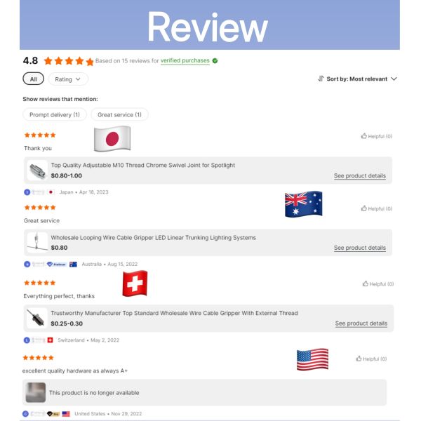 Ceiling Mount SS Aircraft Cable Clamp Adjustable Hook Side Exit Cable Gripper Lighting Wire Suspension Fixing Accessory