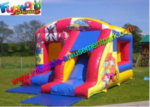 Wholesale 0.55mm PVC Tarpaulin Inflatable Bouncer Slide Beautiful Printing Bouncer Combo from china suppliers