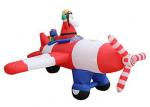 Inflatable Christmas Santa Claus Flying Airplane / Air Blown Inflatable Old Man