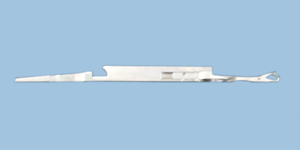 Computerized flat knitting machine transfer point