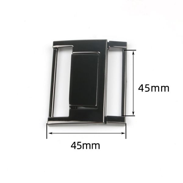 Belt Hardware Fitting 45mm Inner Size Zinc Alloy Interlocking Waist Belt Buckles