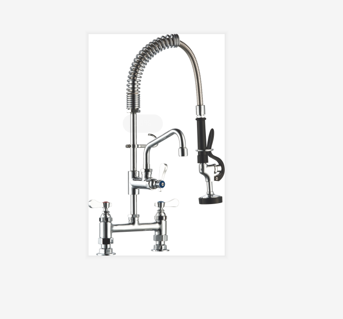 Mini Deck Mounted Pre Rinse Tap For Commercial Kitchen