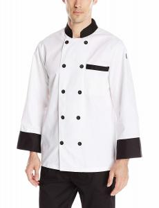 Wholesale Stand Collar Long Sleeve Chef Uniform Tops Men