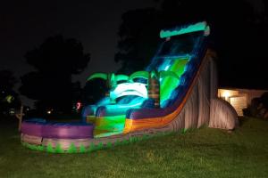 Wholesale Custom Design Inflatable Water Slide With LED Light For Rental Business from china suppliers