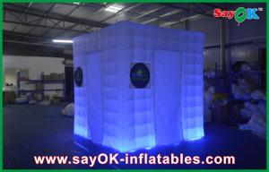 China Photo Booth Decorations Cube Inflatable Wedding Photo Booth Curtains Print For Business on sale