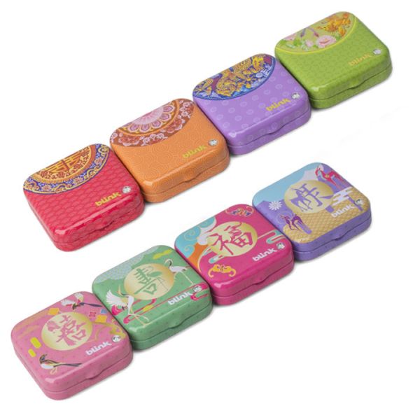 Small Square Tin Box with Lid Printed Metal Storage Boxes for Mints Tin Food Containers