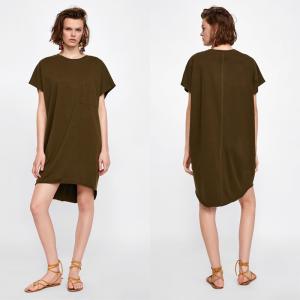 Wholesale Fashion Women Summer Cotton T-shirt Dress from china suppliers