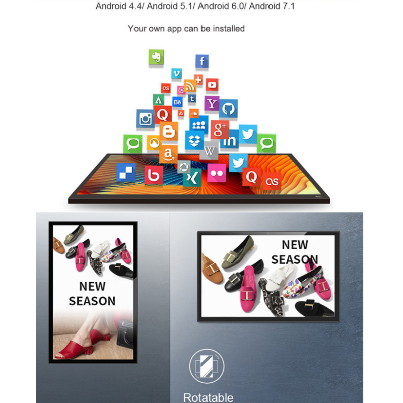 18.5 Inch IPS Android Tablet PC with RK3288 Quad Core Processor and 10-Point Capacitive Touch Screen