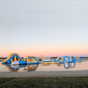 China Inflatable Commercial Water Splash Park / Floating Water Playground Equipment In Australia on sale