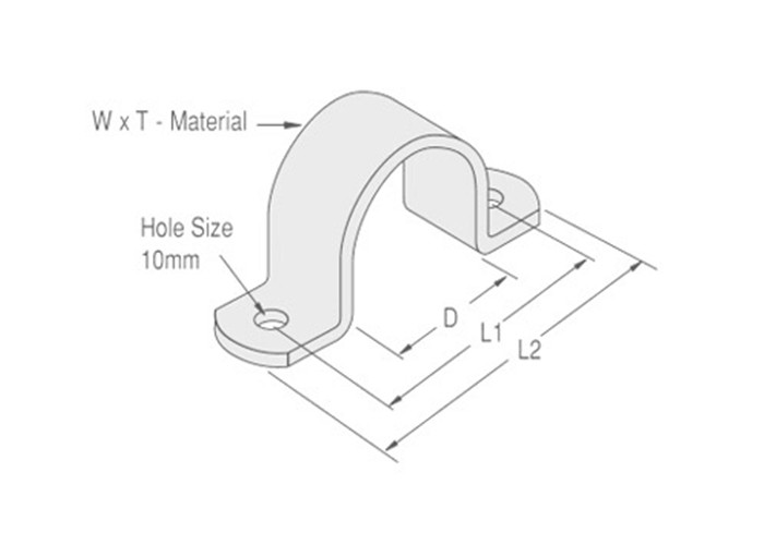 Electrical Galvanized U Shape Pipe Hose Saddle Clamps