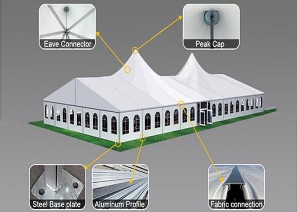 Double Wareproof Pagoda Party Tent Commercial Removable Stable Structure