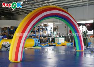 Wholesale Custom Inflatable Arch 210D Oxford Cloth 6*3mH Inflatable Rainbow Arch For Rental Business from china suppliers