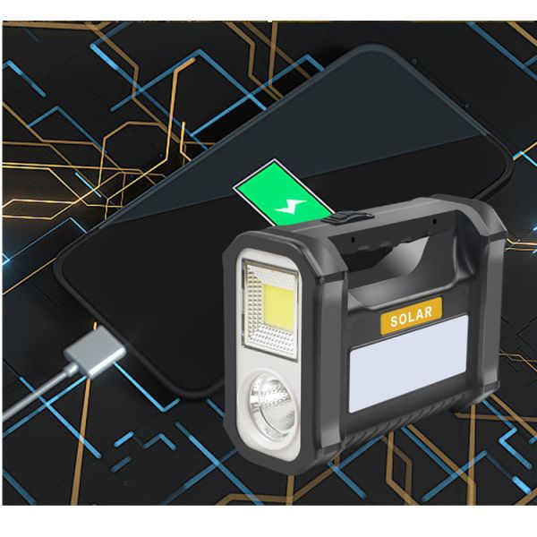 Ground Mounting Compact Off Grid Solar Lighting Kit With Led Bulb