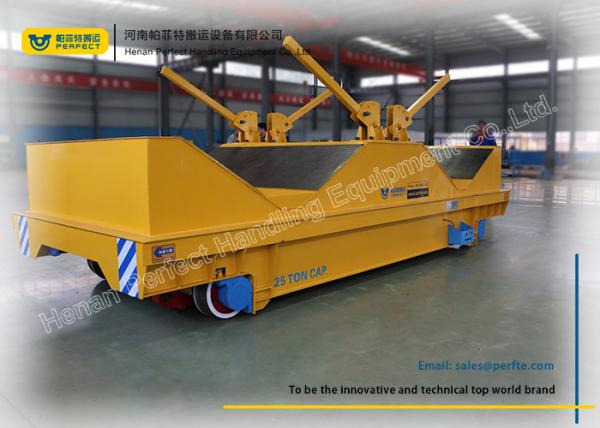 Quality Rail Powered Steel Tube Coil Transfer Cart Self - Driven No Limited Working Time for sale