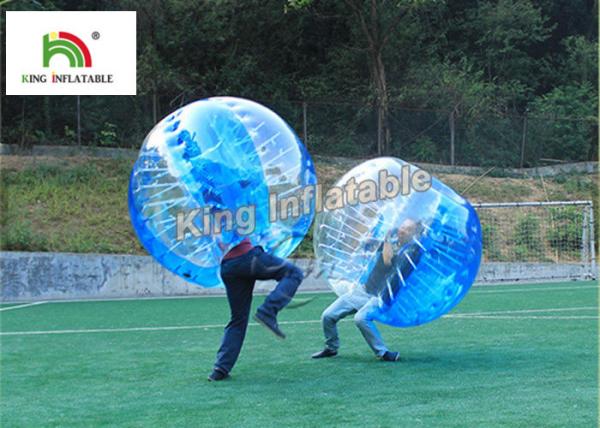 Quality 1.0mm PVC Inflatable Bumper Ball Transparent Bubble Ball For Football Games for sale