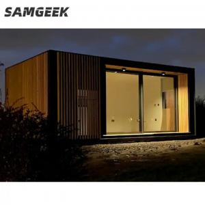 China Wooden Metal Sandwich Panel Prefab House Sound Proof Container House on sale