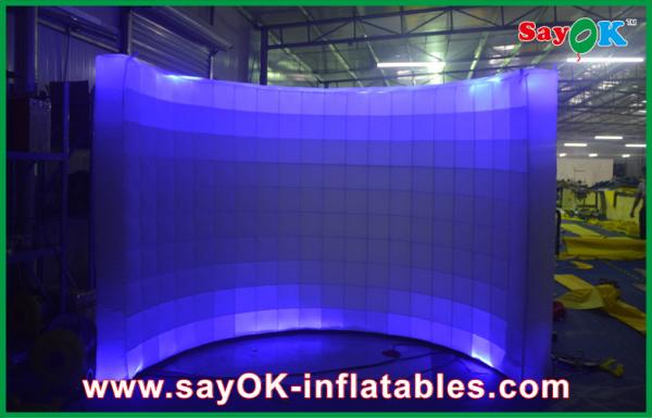 Quality Inflatable Photo Booth Hire Events / Promotion Curved Wall Mobile Photo Booth L3 X W1.5 X H2m for sale