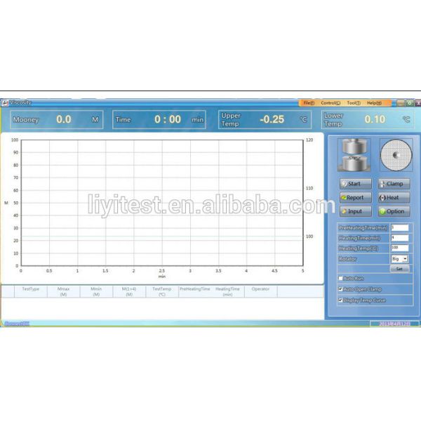 LIYI mooney viscometer for industry rubber testing reclaimed rubber
