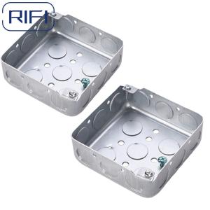 Wholesale 52151-3/4&quot; Square Steel Box With Screw 4&quot;x4&quot; Drawn Square Boxes from china suppliers