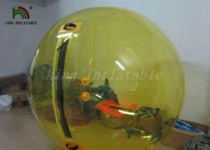 Wholesale Yellow Color 1.0mm PVC Inflatable Walk On Water Balls / Water Bubble / Human Sphere from china suppliers