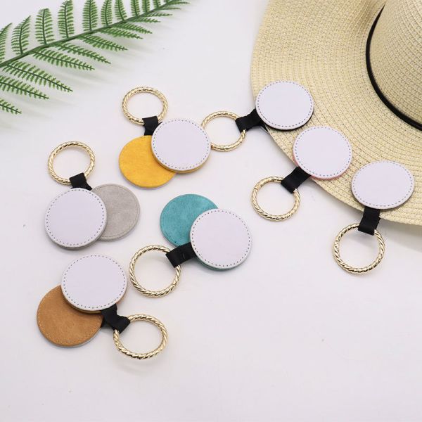 Customized Sublimation Leather Magnetic Hat Clip Golf Hat Clip Leather Wallet Key Pendant