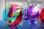 Transparent Full Colored Inflatable Water Walking Ball For Water Park / Party