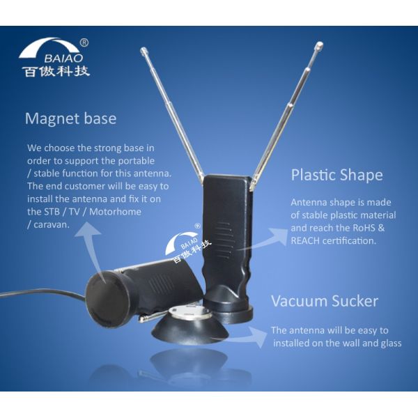 50 Miles Range Portable Hd Digital Tv Antenna Omnidirectional