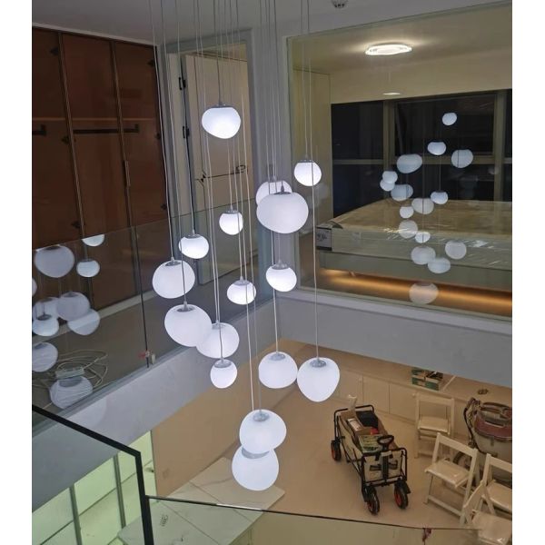 Modern Ceiling Chandeliers Creative Staircase Pendant Light(WH-NC-128)