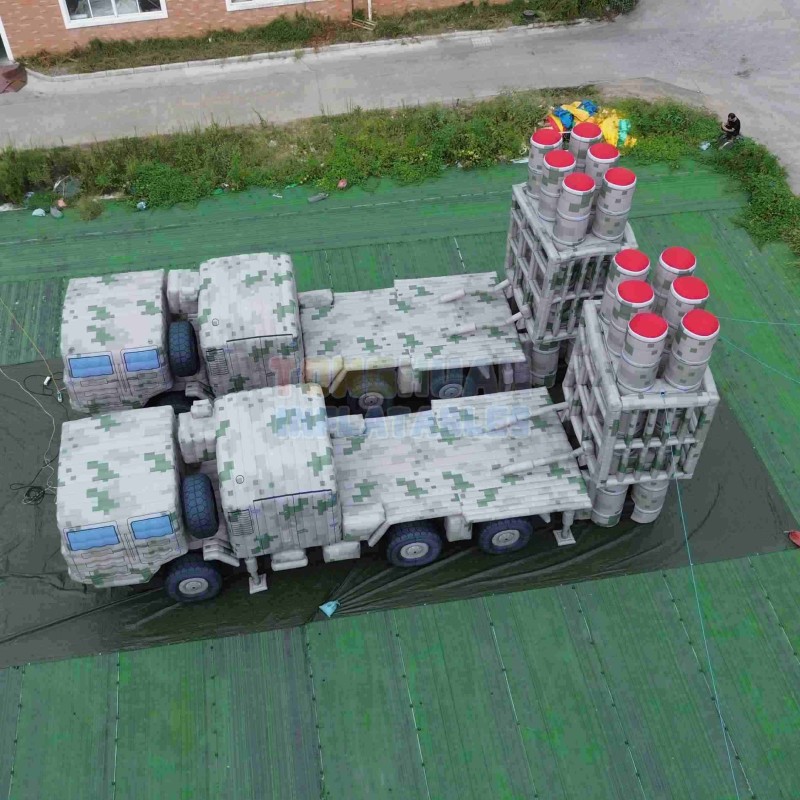 Outdoor Inflatable Decoy Truck Designed for Temporary Deployment Simulation Display And Tactical Project Environments