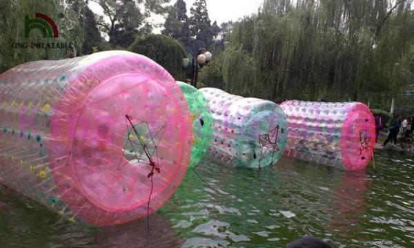 Quality Colorful Inflatable Water Toy , Human Size Inflatable Water Roller Ball for sale