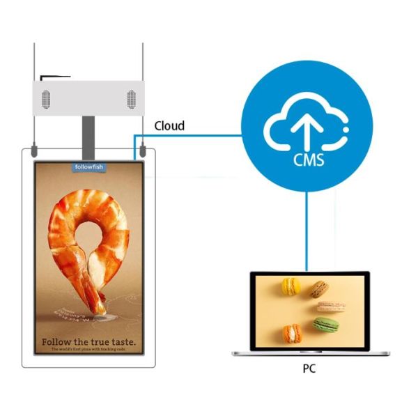 Indoor 1920*1080 500cd/m2 55" Double Sided LCD Screen