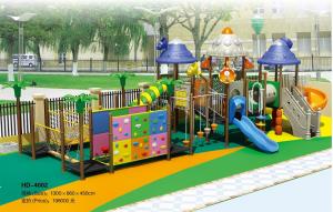 China Hot Selling Fashionable Residential Area Outdoor Playground Equipment Combined Slide Kids Outdoor Park on sale