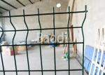 Public Building Pvc Coated Wire Fencing , Welded Steel Mesh Fence Panels With W