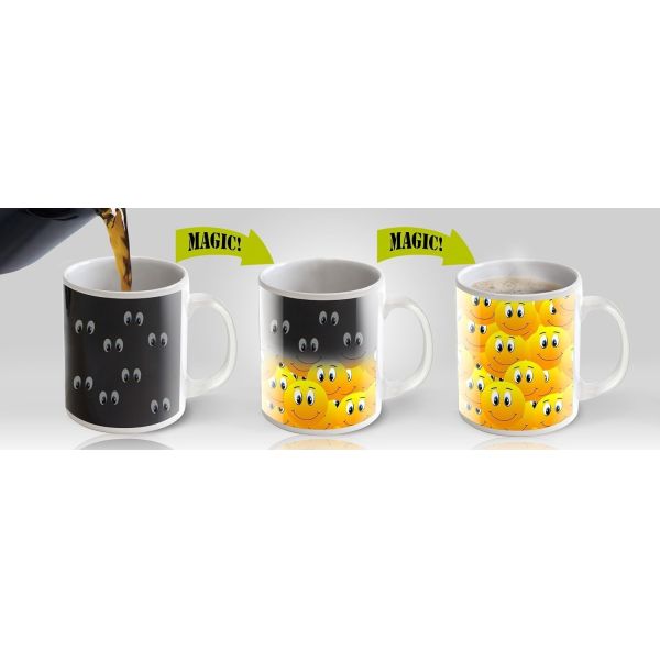 Personalised Childrens Mugs Color Change Mug Black 8*9.5cm Eco - friendly