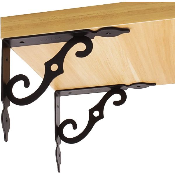 Space-saving Silver Triangle Drop Down Shelf Brackets for 4-6mm Thickness Wall Mount