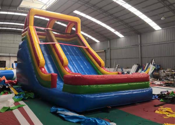 Quality Colorful  Playground Bounce House Water Slide UV Protection Oil Layer for sale