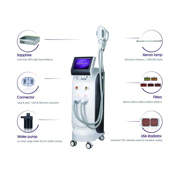 3000W Power SHR IPL Machine 1 - 50J Energy 220V / 110V Voltage With CE Approval