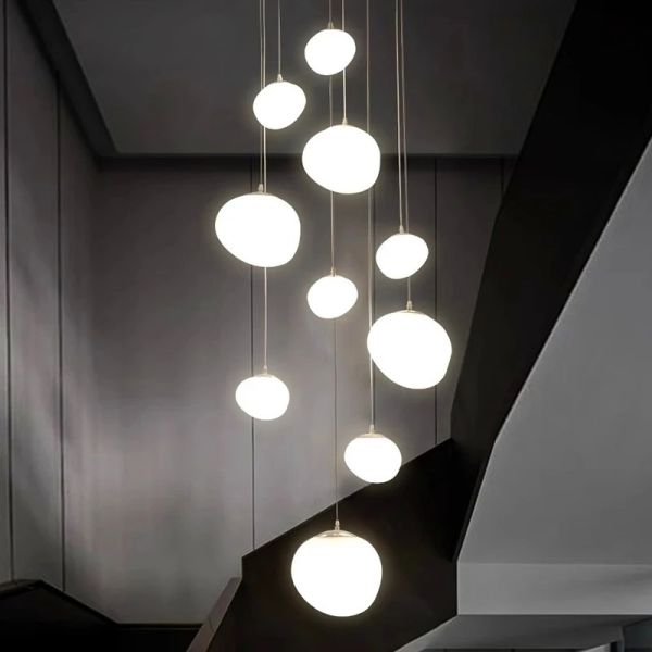 Modern Ceiling Chandeliers Creative Staircase Pendant Light(WH-NC-128)