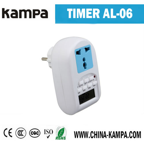 AL-06 Time Switch With Socket EUR/UK PLUG
