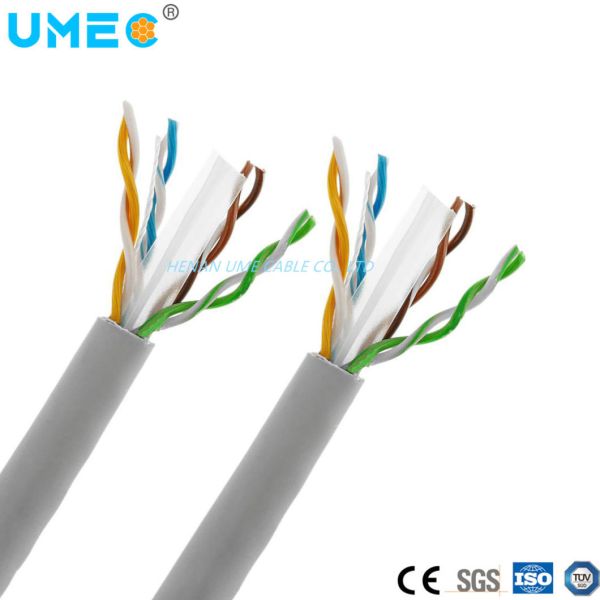Network Cable CAT6 UTP Braided Shielding Cable at for Customer Specified Electric Cable