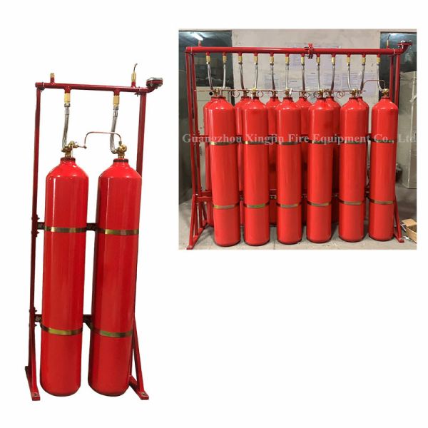 Carbon Dioxide CO2 Fire Suppression System with Max Filling Rate 0.6kg/L for Pipe Network