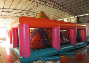 Wholesale Colourful Iceberg Floating Climbing Wall , Commercial Inflatable Rock Climbing Wall PVC inflatable climbing wall games from china suppliers