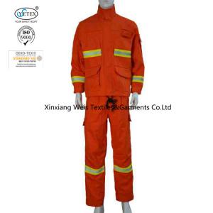China Orange 100 Cotton Forest FR Fire Fighting Suits EN11612 on sale