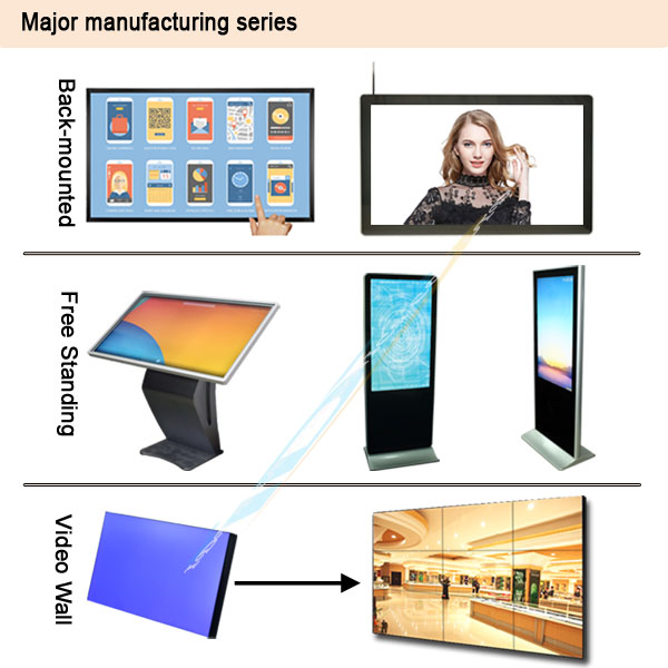CE Certification HD LCD Splicing Screen 16:9 Seamless Customizable