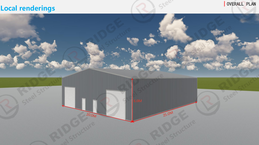 Steel structure roof styles and configurations