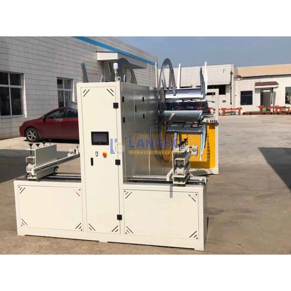 16-32mm Plastic Pipe Coiler With Wrapping Machine For PE Corrugated Pipe