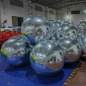 China Custom Giant Decorative Inflatable Mirror Sphere Large Mirror Balloon PVC Mirror Ball on sale