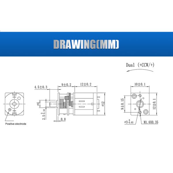 N20 Brushed Gear Motor