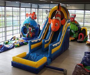 Wholesale Playground Kids Inflatable Bouncer , OEM Inflatable Slide And Bounce House from china suppliers